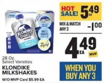 Food Lion Klondike Milkshakes 28 oz offer