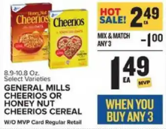 Food Lion General Mills Cheerios or Honey Nut Cheerios Cereal 8.9-10.8 oz offer