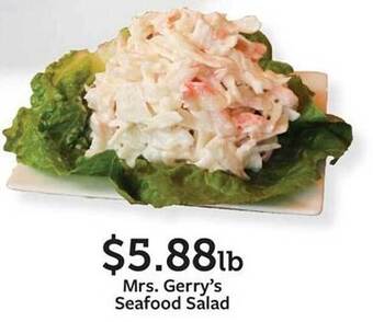 Fareway Mrs gerry's seafood salad offer
