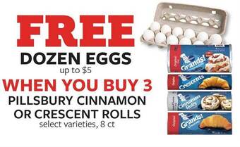 Fareway Pillsbury cinnamon or crescent rolls offer