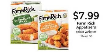 Fareway Farm rich appetizers offer