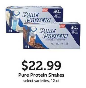Fareway Pure protein shakes offer
