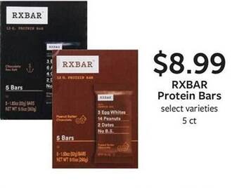 Fareway Rxbar protein bars offer