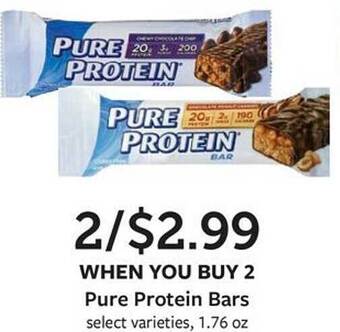 Fareway Pure protein bars offer