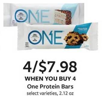 Fareway One protein bars offer