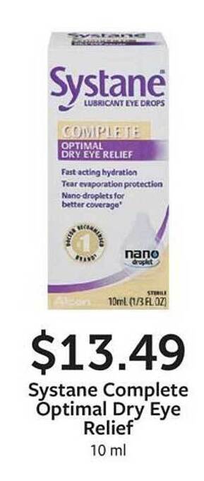 Fareway Systane complete optimal dry eye relief offer