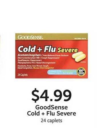 Fareway Goodsense cold + flu severe offer