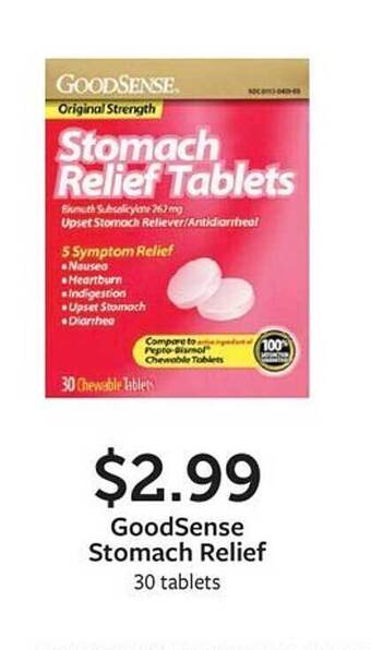 Fareway Goodsense stomach relief offer