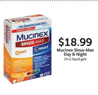 Fareway Mucinex sinus-max day & night offer