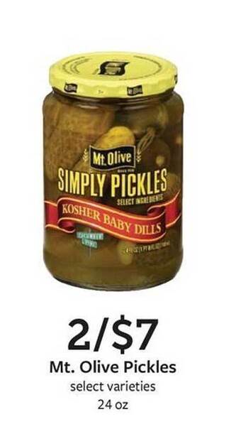 Fareway Mt. olive pickles offer