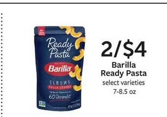 Fareway Barilla ready pasta offer