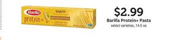 Fareway Barilla protein+ pasta offer
