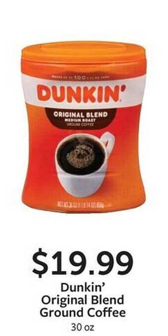 Fareway Dunkin' original blend ground coffee offer