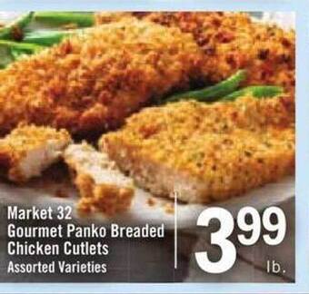 Price Chopper Market 32 gourmet panko breaded chicken cutlets offer