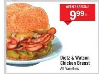 Price Chopper Dietz & watson chicken breast offer