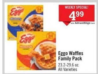 Price Chopper Eggo waffles family pack offer