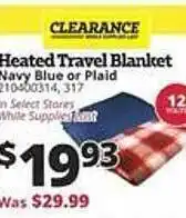 Rural King Heated travel blanket offer