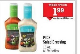 Price Chopper Pics salad dressing offer