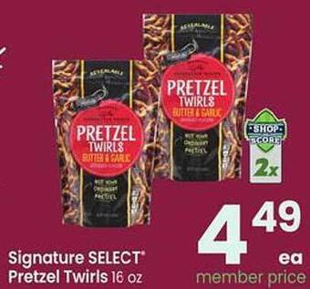 Safeway Signature select pretzel twirls offer