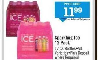 Price Chopper Sparkling ice 12 pack offer