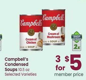 Safeway Campbell's condensed soups offer