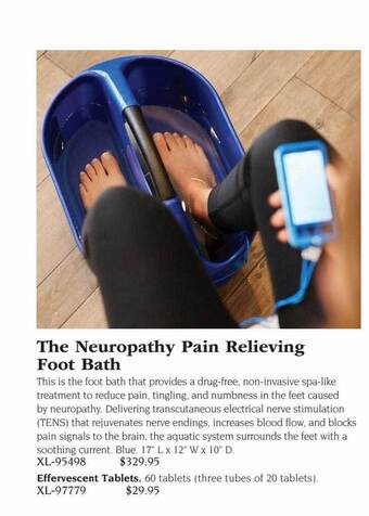 Hammacher Schlemmer The neuropathy pain relieving foot bath offer