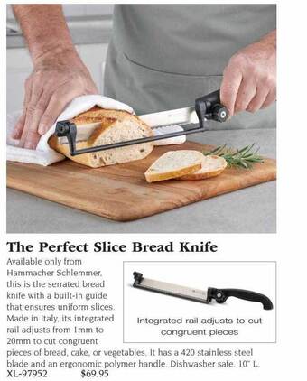 Hammacher Schlemmer The perfect slice bread knife offer
