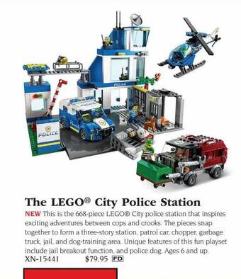 Hammacher Schlemmer The lego city police station offer