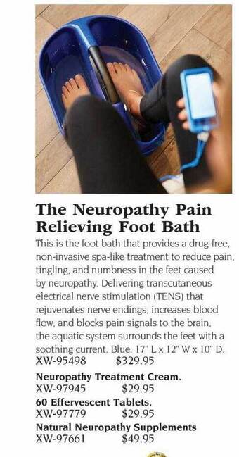 Hammacher Schlemmer The neuropathy pain relieving foot bath offer