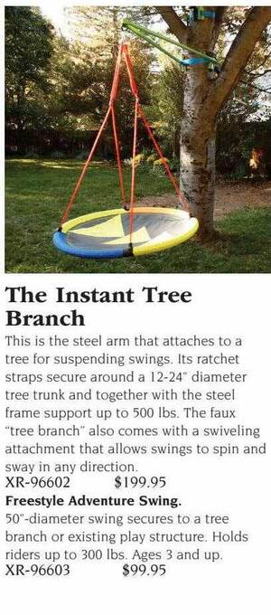 Hammacher Schlemmer The instant tree branch offer