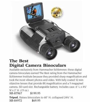 Hammacher Schlemmer The best digital camera binoculars offer