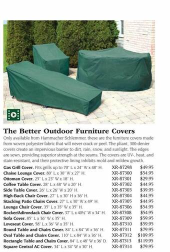Hammacher Schlemmer The better outdoor furniture covers offer