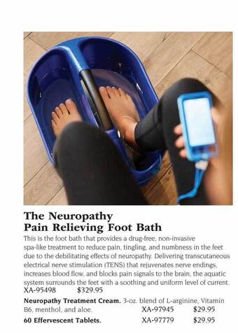 Hammacher Schlemmer The neuropathy pain relieving foot bath offer