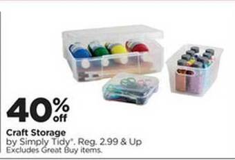 Michaels Craft storage offer
