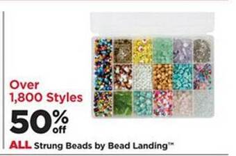 Michaels Strung beads by bead landing offer