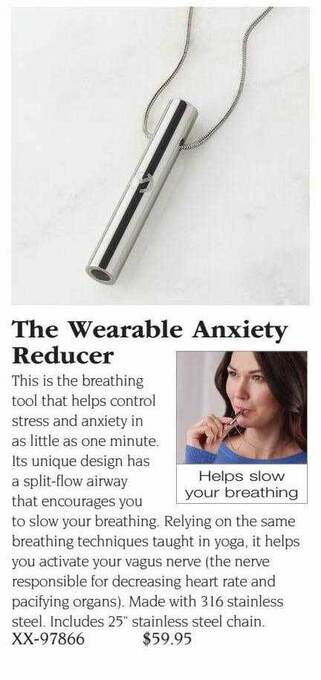 Hammacher Schlemmer The wearable anxiety reducer offer