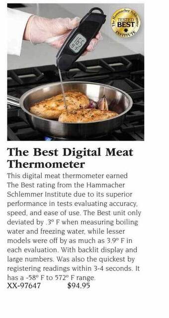 Hammacher Schlemmer The best digital meat thermometer offer