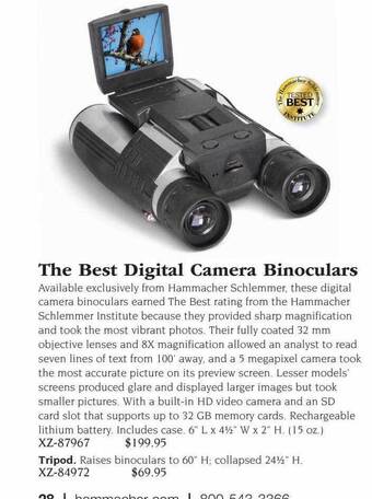 Hammacher Schlemmer The best digital camera binoculars offer