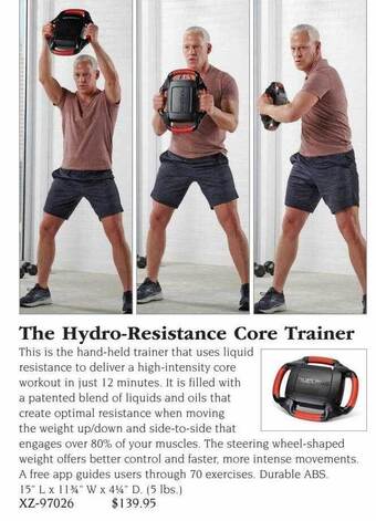 Hammacher Schlemmer The hydro-resistance core trainer offer