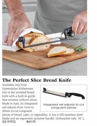 Hammacher Schlemmer The perfect slice bread knife offer