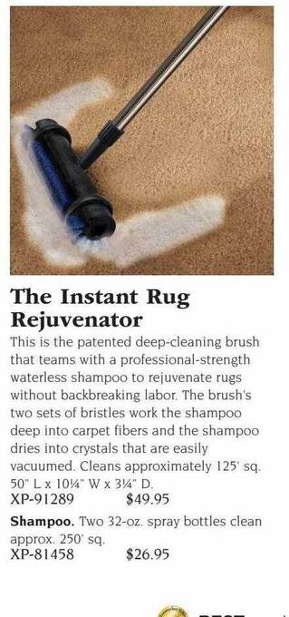 Hammacher Schlemmer The instant rug rejuvenator offer
