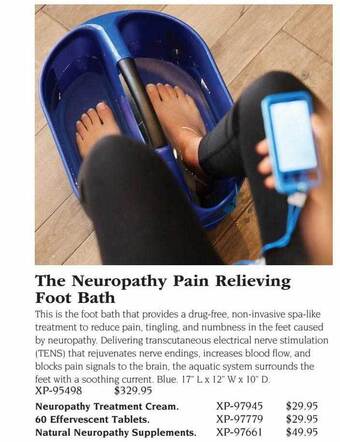 Hammacher Schlemmer The neuropathy pain relieving foot bath offer