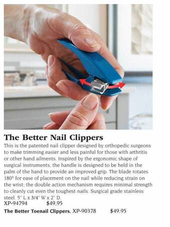 Hammacher Schlemmer The better nail clippers offer