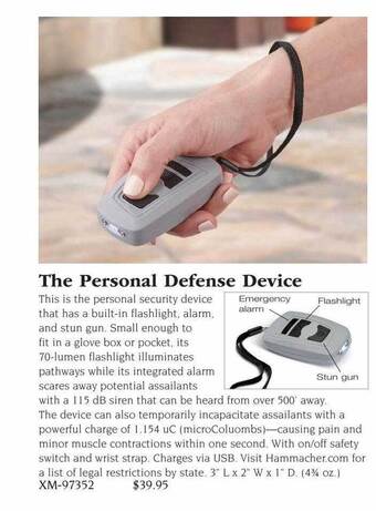 Hammacher Schlemmer The personal defense device offer