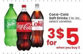 Albertsons Coca-cola soft drinks offer