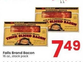 Albertsons Falls brand bacon offer