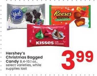 Albertsons Hershey's christmas bagged candy offer