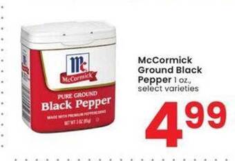 Albertsons Mccormick ground black pepper offer