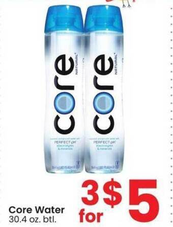 Albertsons Core water offer