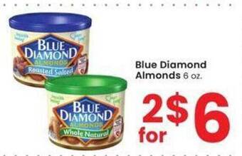 Albertsons Blue diamond almonds offer